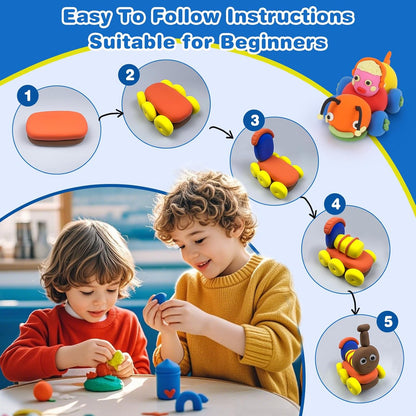 Ixiaoyoo Air Dry Clay, 30 Colors Modeling Clay for Kids, DIY Model Toys with Sculpting Tools, Soft & Non-Sticky, Home Party Favors, Birthday & Christmas Gifts for Age 3-12 Years Old Boys Girls Kids