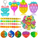 160 Pcs Fidget Toys Party Favors Pack, Randomly Selected Pop Sensory Set Gifts Stickers for Kids Adults Boy Girl Stocking Stuffers Autistic Bulk Goodie Bag Filler Treasure Box Classroom Prizes School