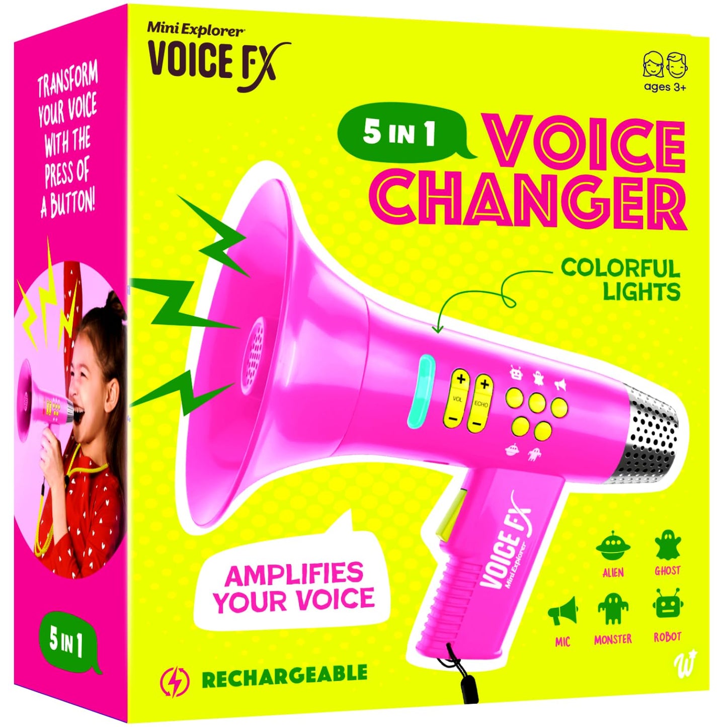 Mini Explorer Voice Changer for Kids - Gifts for Kids - Voice Changing Device for Boys & Girls Ages 3-8+ Olds Birthday Gifts for 3, 4, 5, 7, 8 Year Old Boy - Toys Gift Ideas for Kid, Toddler