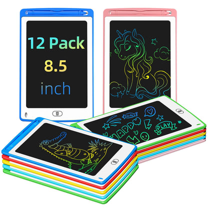 4 Pack LCD Writing Tablet for Kids, 8.5 Inch Colorful Doodle Board Drawing Tablet, Educational Learning Toys Birthday Gifts for Boys Girls Age 3 4 5 6 7 8