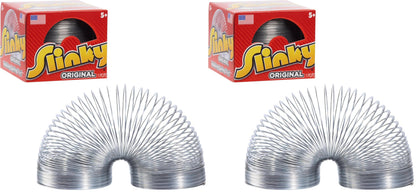 The Original Slinky Walking Spring Toy, 2.75-inch Diameter Metal Slinky, Fidget Toys