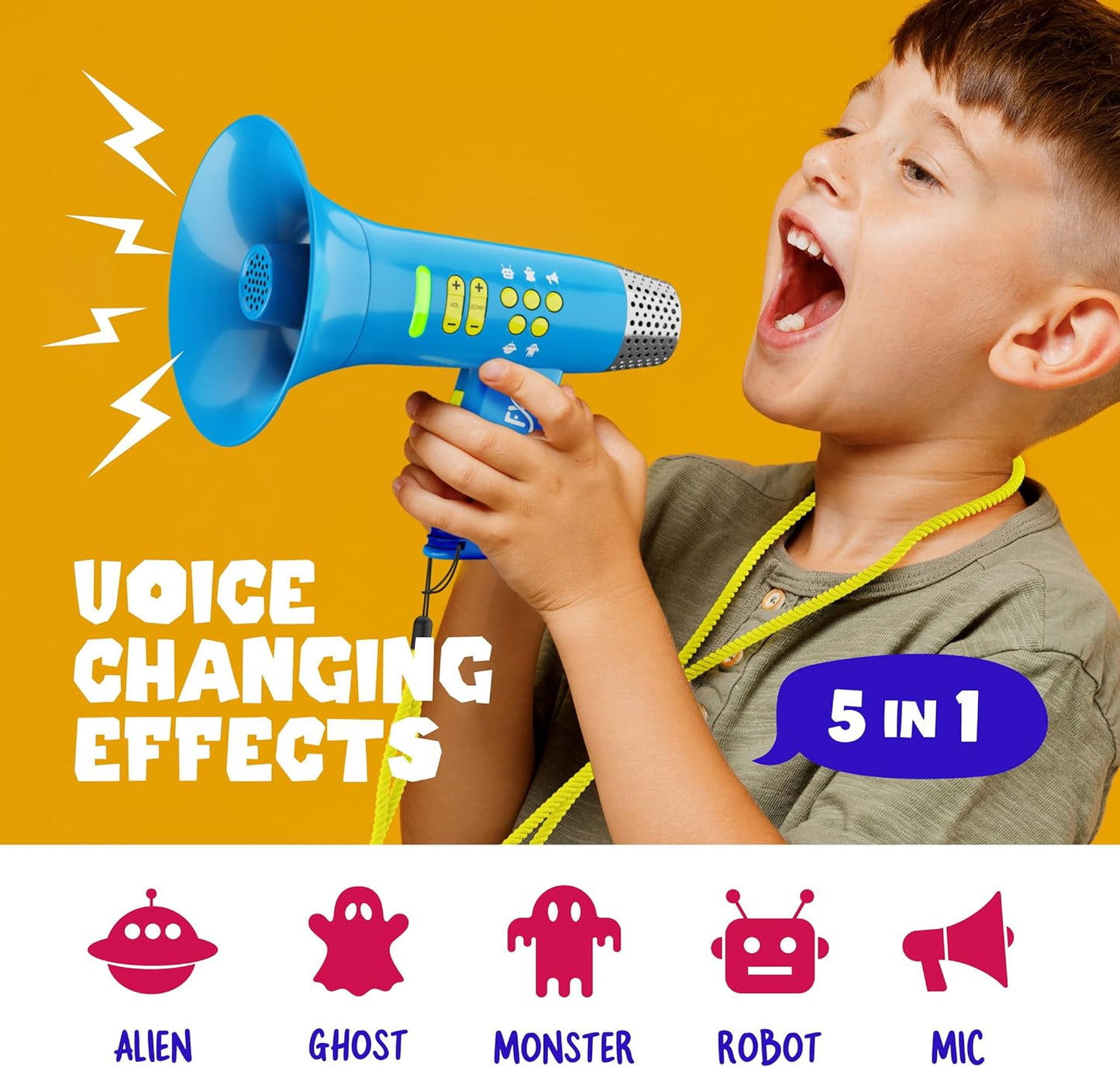 Mini Explorer Voice Changer for Kids - Gifts for Kids - Voice Changing Device for Boys & Girls Ages 3-8+ Olds Birthday Gifts for 3, 4, 5, 7, 8 Year Old Boy - Toys Gift Ideas for Kid, Toddler