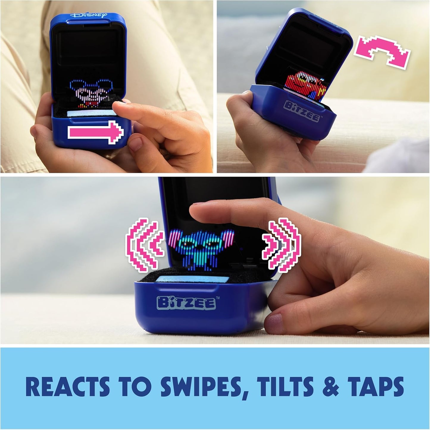 BITZEE with 30 Interactive Characters Inside, Digital Pet Reacts to Swipes, Tilts & Taps, Toys for Kids
